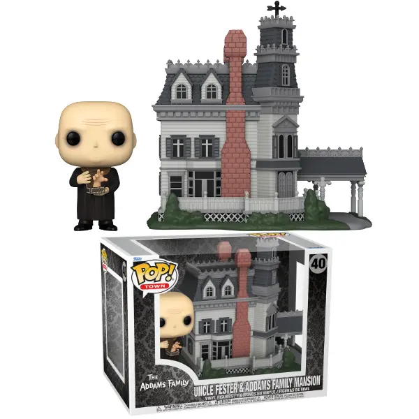 FUnko POP Uncle Fester & Addams Family Mansion 40