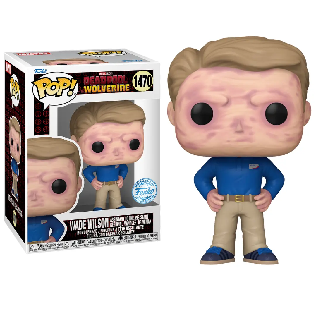 Funko POP! Marvel Deadpool and Wolverine - Wade Wilson (Assistant to the Assistant Regional Manager, Drivemax) 1470 Special Edition