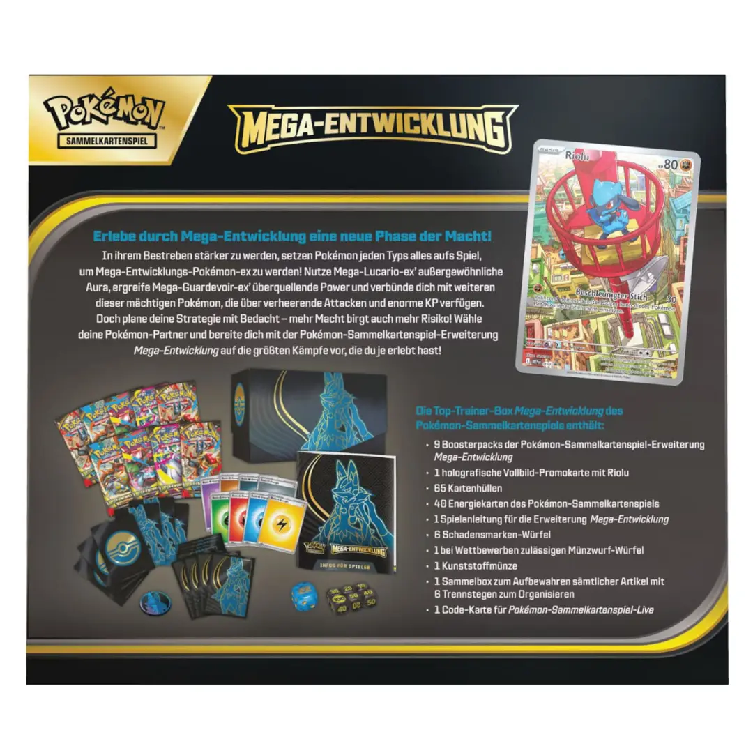 Pokémon: Mega Entwicklung Lucario Top Trainer Box *Deutsche Version* – Bild 2