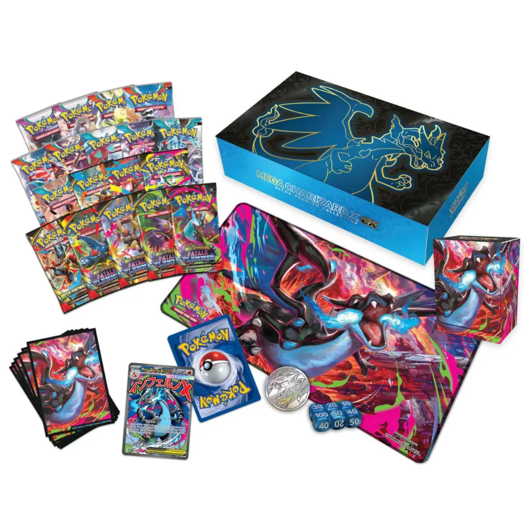 Pokémon: Mega Entwicklung - Fatale Flammen Mega-Glurak X Ultra-Premium-Kollektion *Deutsche Version* – Bild 3