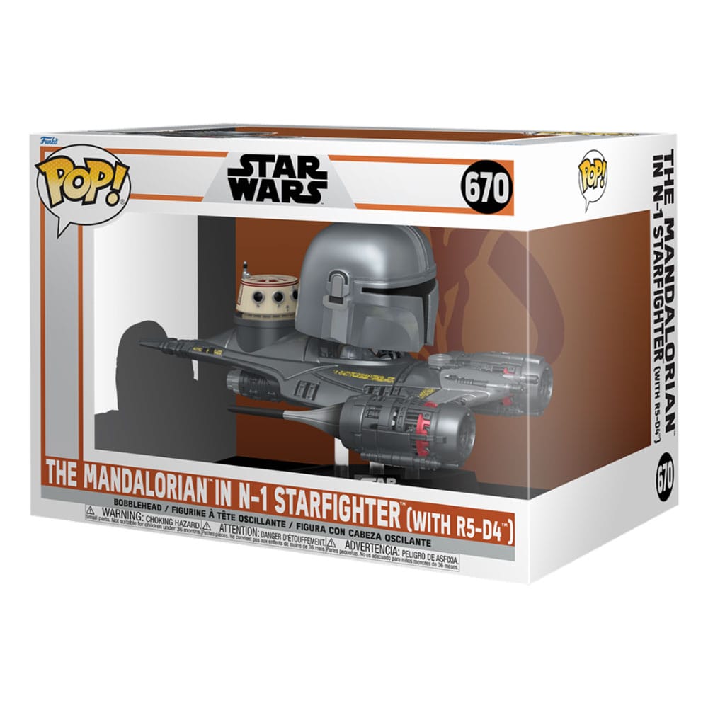 Funko POP Star Wars The Mandalorian in N1 Starfighter 679