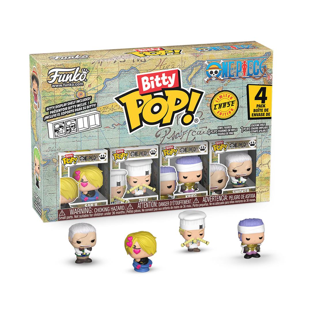 One Piece Bitty POP! Vinyl Figuren 4er-Pack - Sanji